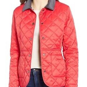 Barbour Devron Diamond Quilted Jacket GUC US8